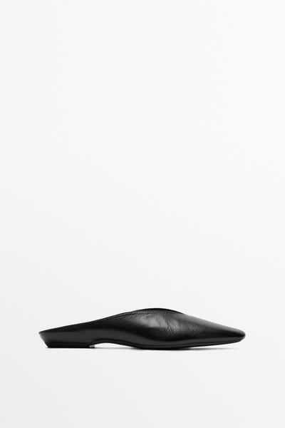 Massimo Dutti Мюли из мягкой кожи купить с доставкой.