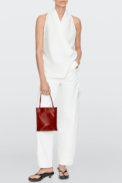 Massimo Dutti Сумка из кожи наппа с двумя отделениями