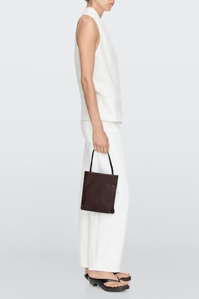 Massimo Dutti Сумка из наппа-кожи с двойным отделением купить с доставкой.