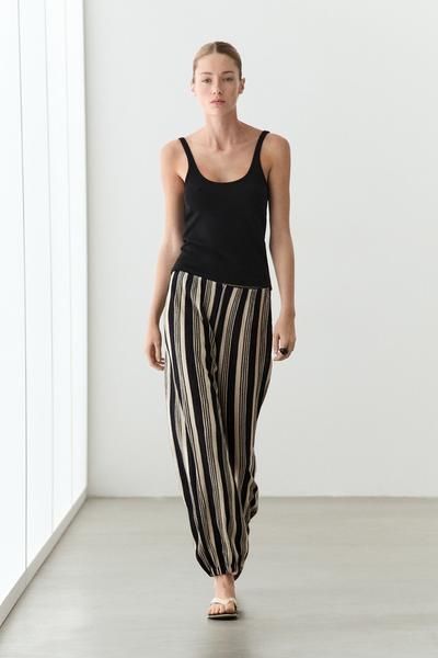 Massimo Dutti Топ из хлопкового трикотажа на тонких бретелях