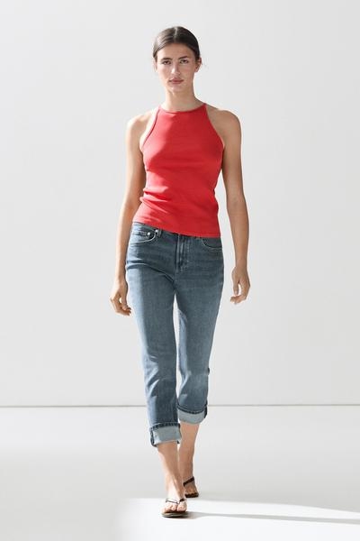 Massimo Dutti Топ на завязках из хлопкового микса