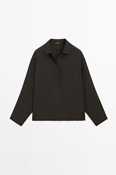 Massimo Dutti Легкая координированная рубашка