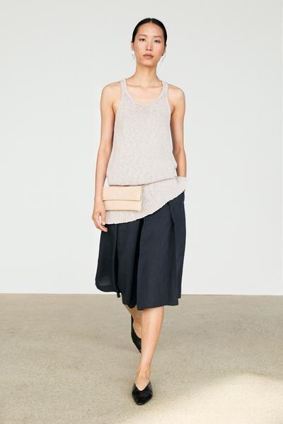 Massimo Dutti Бермуды - шорты из льняной смеси с защипами