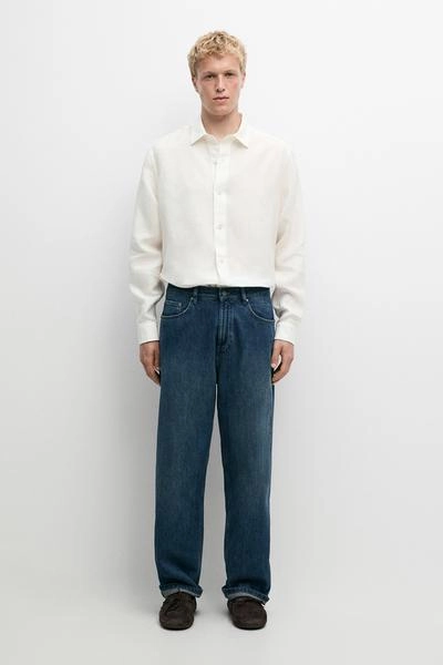 Рубашка regular fit из 100% льна- Заказать в России