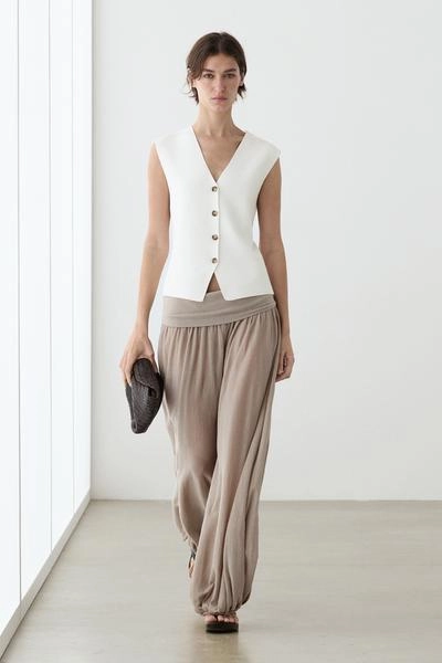 Massimo Dutti Вязаный жилет с пуговицами