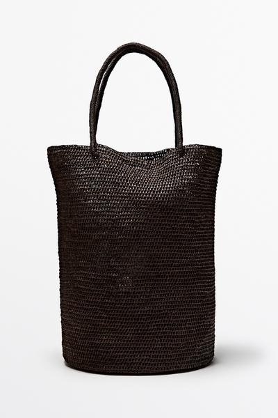Massimo Dutti Сумка-шоппер из рафии