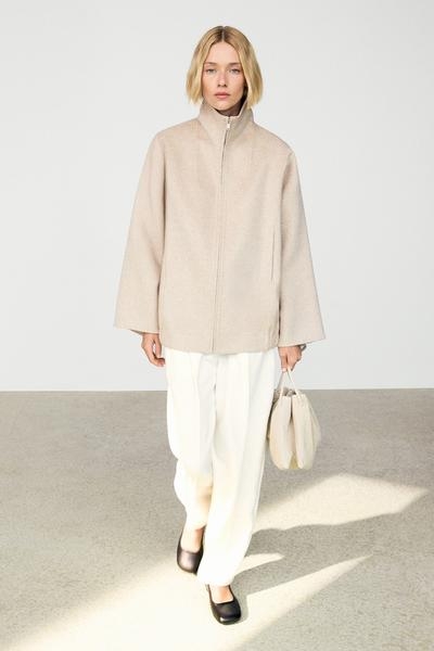 Massimo Dutti Бомбер из шерстяной смеси купить с доставкой.