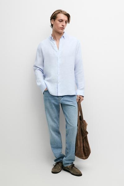 Massimo Dutti Рубашка из 100% льна
