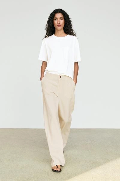 Футболка с коротким рукавом и накладным карманом massimo dutti- Заказать в России