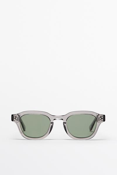 Massimo Dutti Геометрические солнцезащитные очки купить с доставкой.