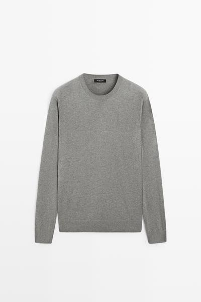 Massimo Dutti Свитер из трикотажа с хлопковой смесью