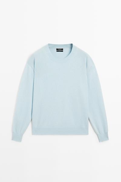 Massimo Dutti Свитер из 100% кашемира с длинными рукавами