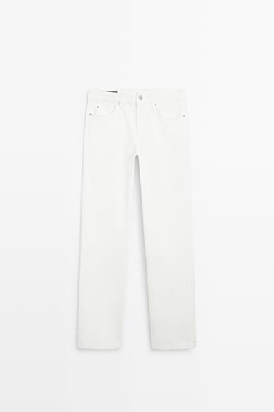 Massimo Dutti Джинсы прямого кроя с низкой посадкой