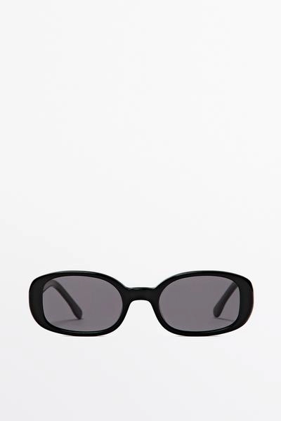 Massimo Dutti Округлые солнцезащитные очки в стиле 90-х MASSIMO DUTTI