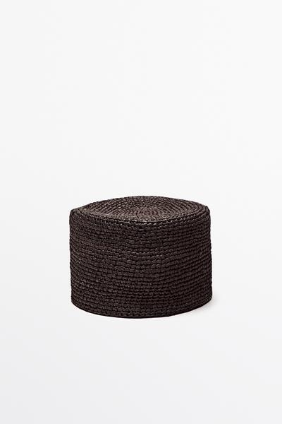 Massimo Dutti Пилбокс-шляпа из рафии