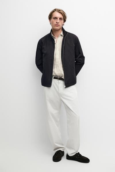 Massimo Dutti Жакет с высоким воротником из хлопкового микса