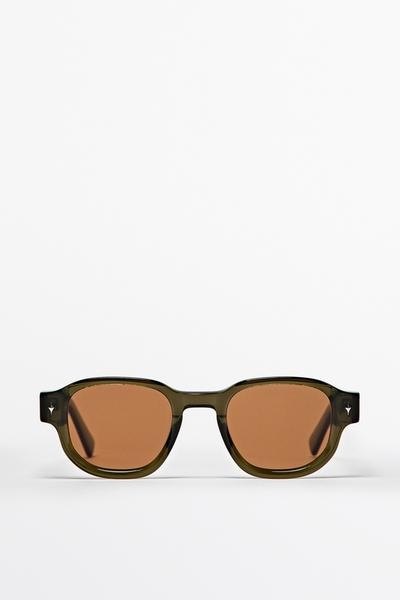 Massimo Dutti Геометрические солнцезащитные очки купить с доставкой.