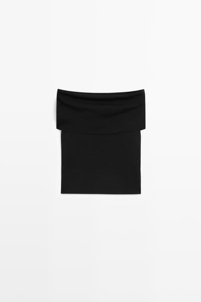 Massimo Dutti Топ с открытыми плечами