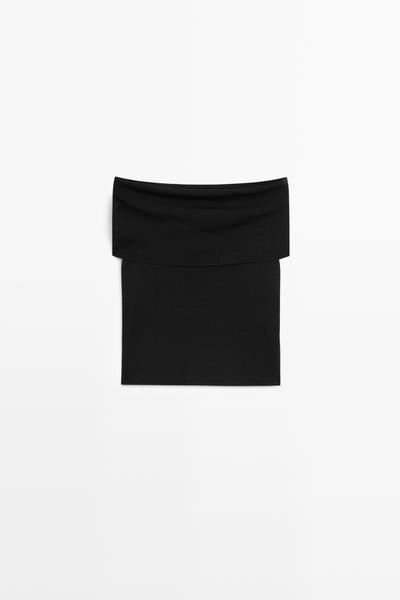 Massimo Dutti Топ с открытыми плечами