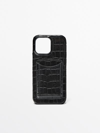 Massimo Dutti Чехол для IPHONE 16 PRO MAX из кожи наппа