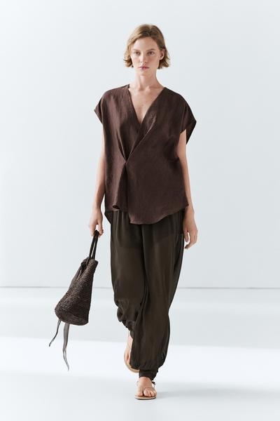 Massimo Dutti Кимоно из мягкой льняной смеси