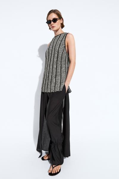 Massimo Dutti Топ из трикотажа с хлопковым смешением