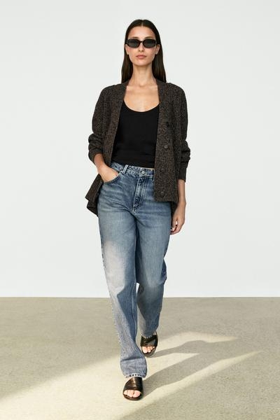 Massimo Dutti Кардиган с V-образным вырезом из 100% кашемира