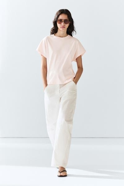 Massimo Dutti Футболка из 100 % хлопка с короткими рукавами