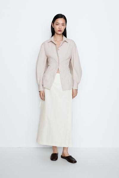 Massimo Dutti Рубашка с деталями швов - STUDIO