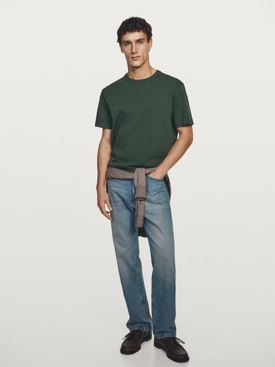 Massimo Dutti Футболка с короткими рукавами из 100% хлопка