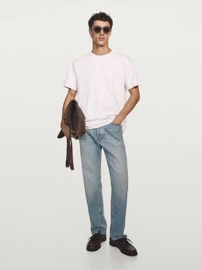 Massimo Dutti Футболка из 100% хлопка с короткими рукавами