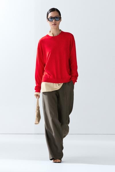 Massimo Dutti Тонкий свитер из шерстяной смеси