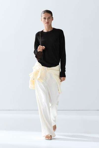 Massimo Dutti Тонкий свитер из смесовой шерсти