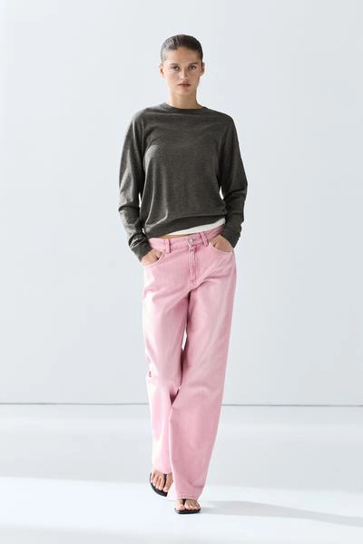 Massimo Dutti Тонкий свитер из шерстяной смеси