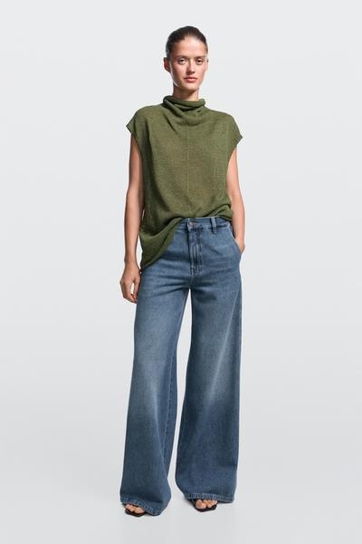 Massimo Dutti Джинсы MASSIMO DUTTI свободного кроя с высокой посадкой купить с доставкой.