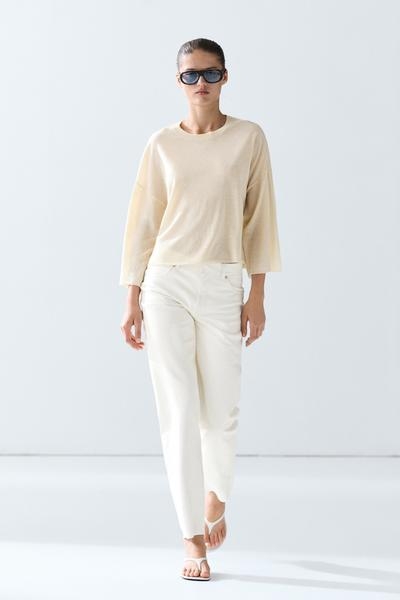 Massimo Dutti Свитер с круглым вырезом из смеси шерсти купить с доставкой.