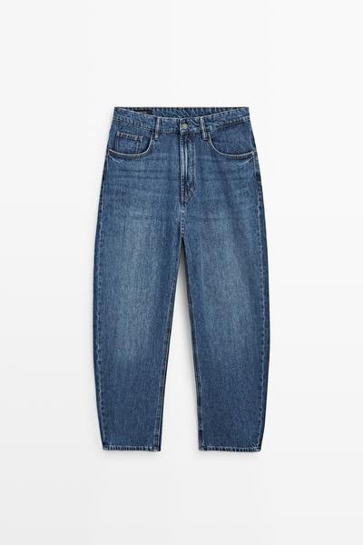 Massimo Dutti Джинсы BARREL FIT купить с доставкой.