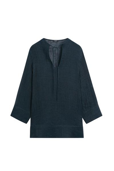 Massimo Dutti Свободное мини-платье из 100% льна купить с доставкой.