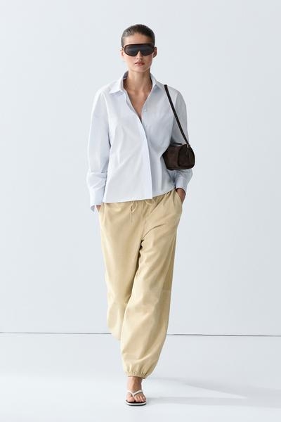Massimo Dutti Рубашка из 100% хлопка с деталями кармана