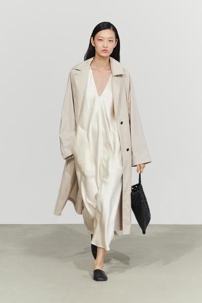 Massimo Dutti Сатиновое миди платье-комбинация