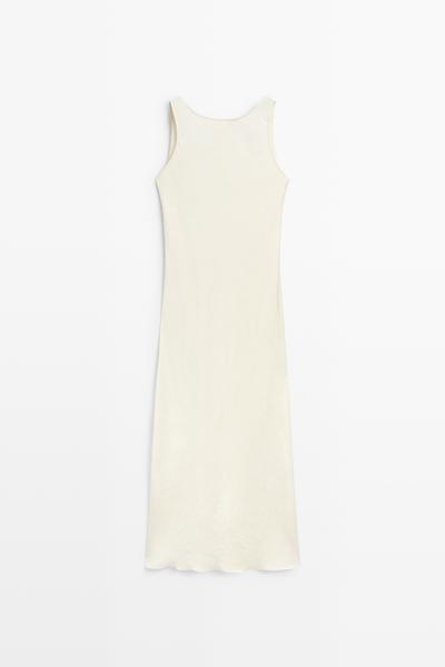 Massimo Dutti Платье миди из сатина