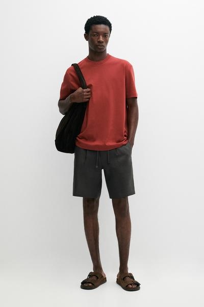 Massimo Dutti Футболка из 100% хлопка с короткими рукавами