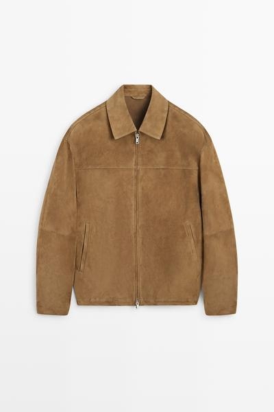 Massimo Dutti Куртка из замшевой кожи