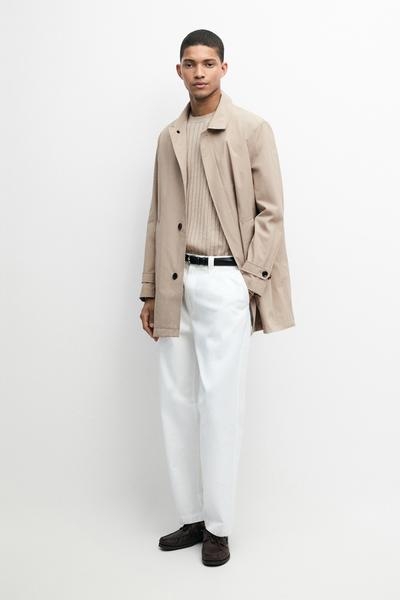 Massimo Dutti Легкое длинное тренч-пальто купить с доставкой.