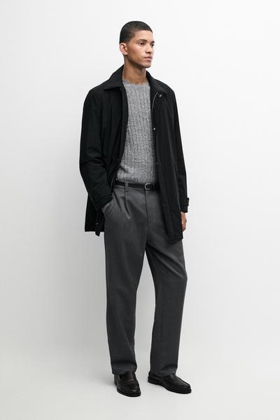 Massimo Dutti Тренч из технической ткани купить с доставкой.