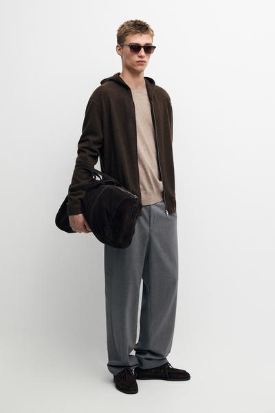 Massimo Dutti Кардиган с капюшоном из 100% кашемира