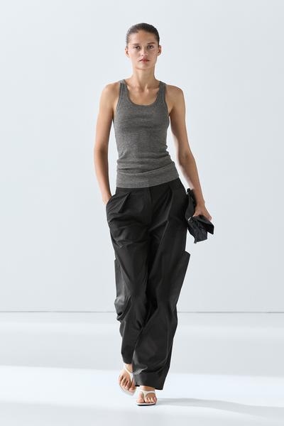 Massimo Dutti Вязаный топ в рубчик