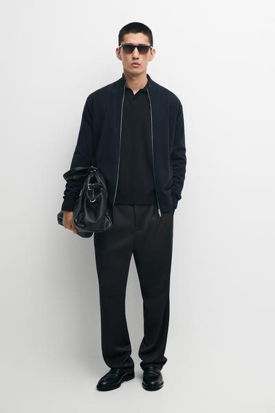 Massimo Dutti Кардиган на молнии из 100% кашемира