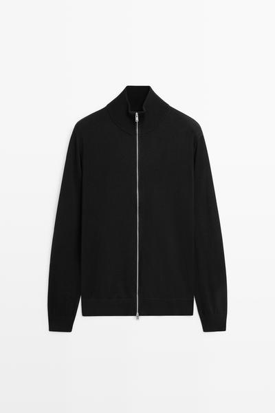 Massimo Dutti Вязаный кардиган из 100% хлопка купить с доставкой.