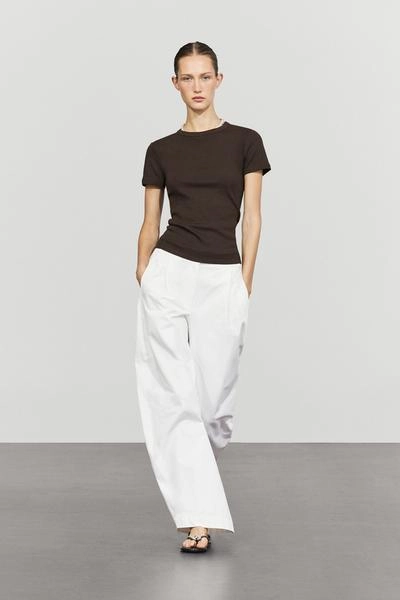 Massimo Dutti Рифленая футболка с короткими рукавами